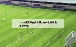 2024欧洲杯有多少队,2024欧洲杯有多少队伍