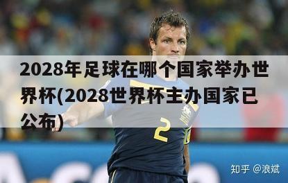 2028年足球在哪个国家举办世界杯(2028世界杯主办国家已公布)-第1张图片-免费高清无插件_欧洲杯赛事直播网_看球吧